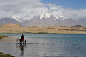 Photo taken in Xinjiang at Karakul Lake.  The doodz I had in Xinjiang caused me to lose 6 lbs.  An upside to the doodz. 
